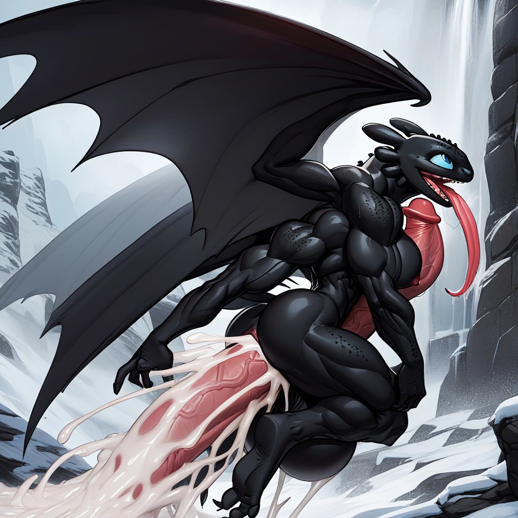 Medium Tits, Four Muscle Wings, Hyper Black Cock Porno IA Furry