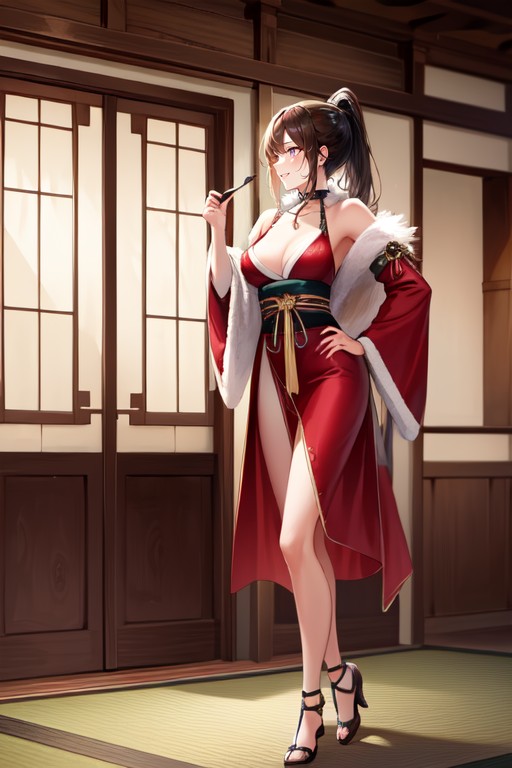 Boa, Strappless Dress, Japanese AI Porn