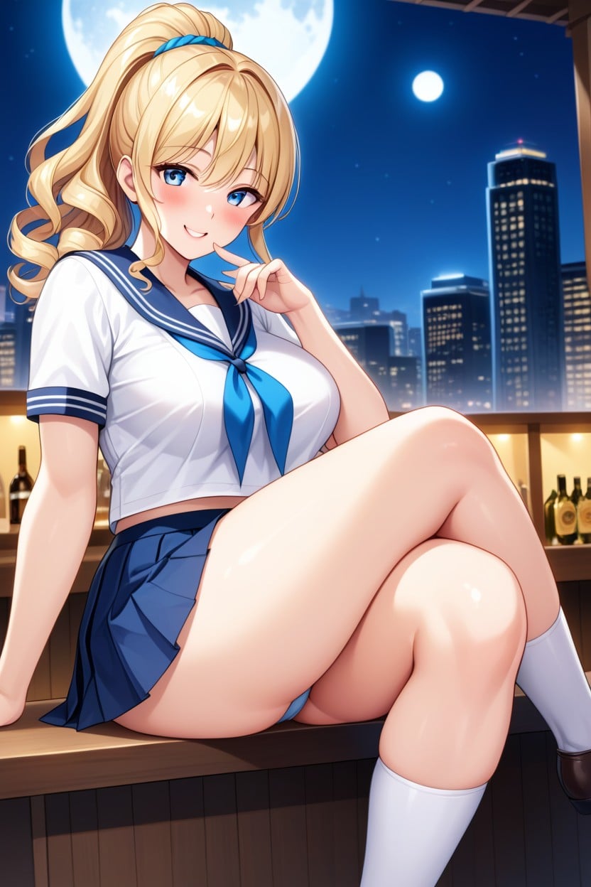 Outdoors, Happy, Night Hentai AI Porn