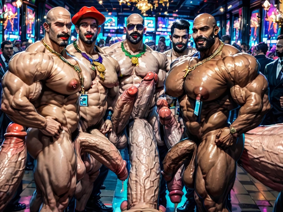 Extremely Large Ass, Front View, Manbald AI Gay Porn