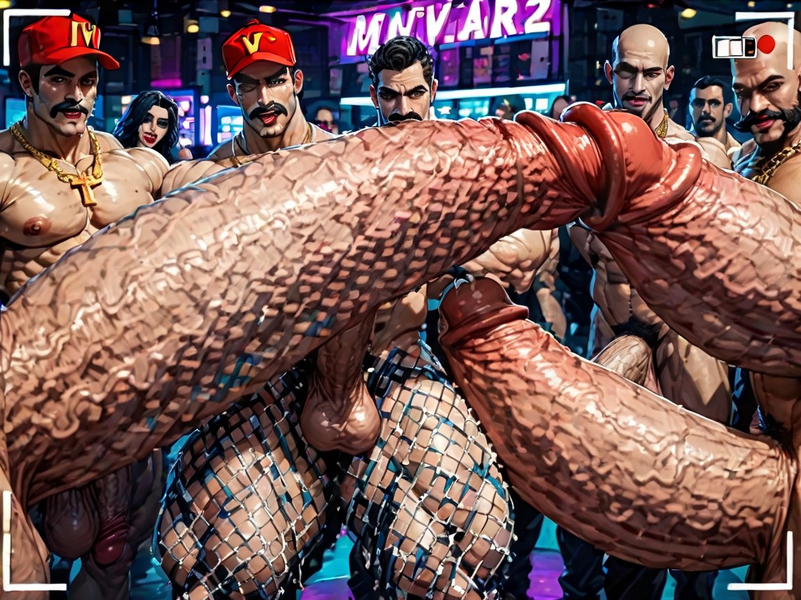 Big Extreme Hyper Nipples, Oversized Muscles, Looking At Viewer AI Gay Porn