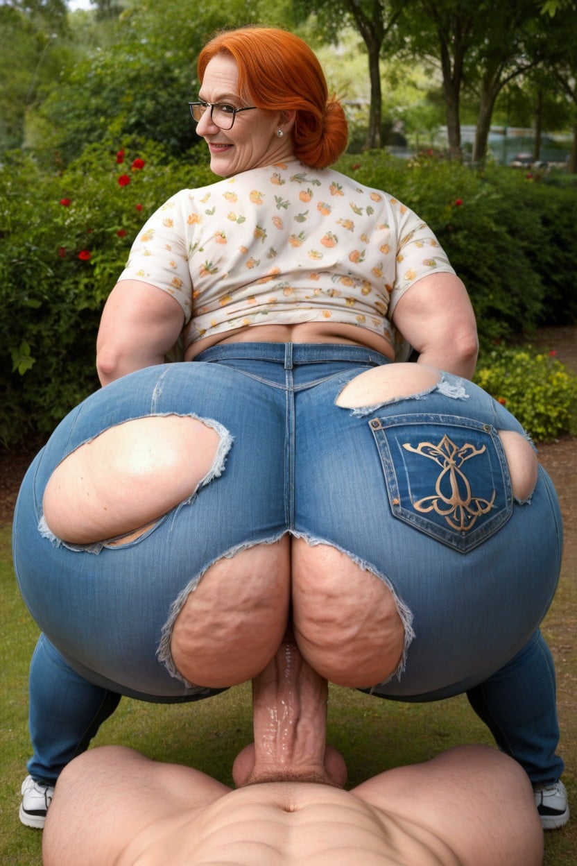 Ginger, Thick Calves, Yoga Pants AI Porn