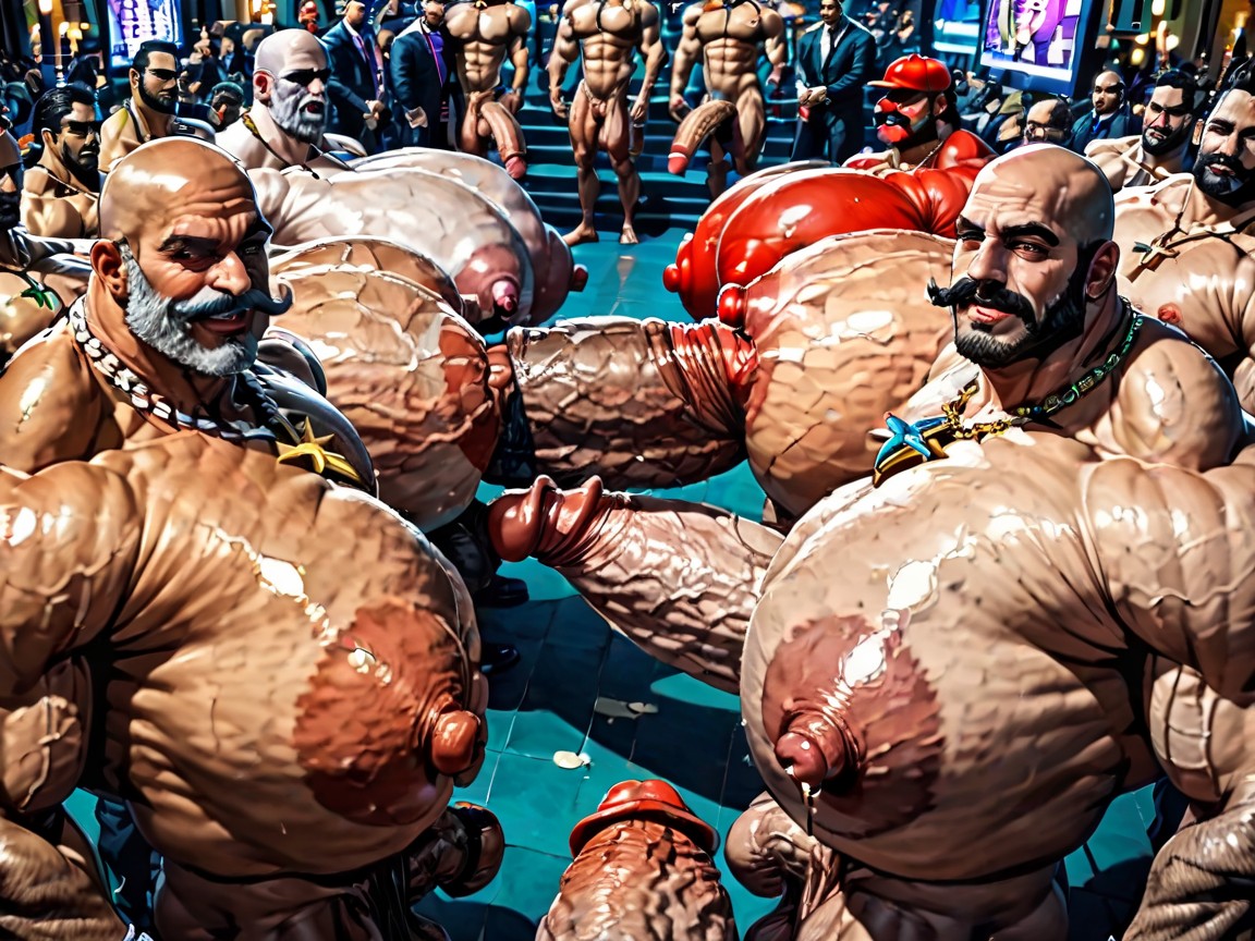 Wide Angle, Manbald, Huge Extreme Oversized Ass AI Gay Porn