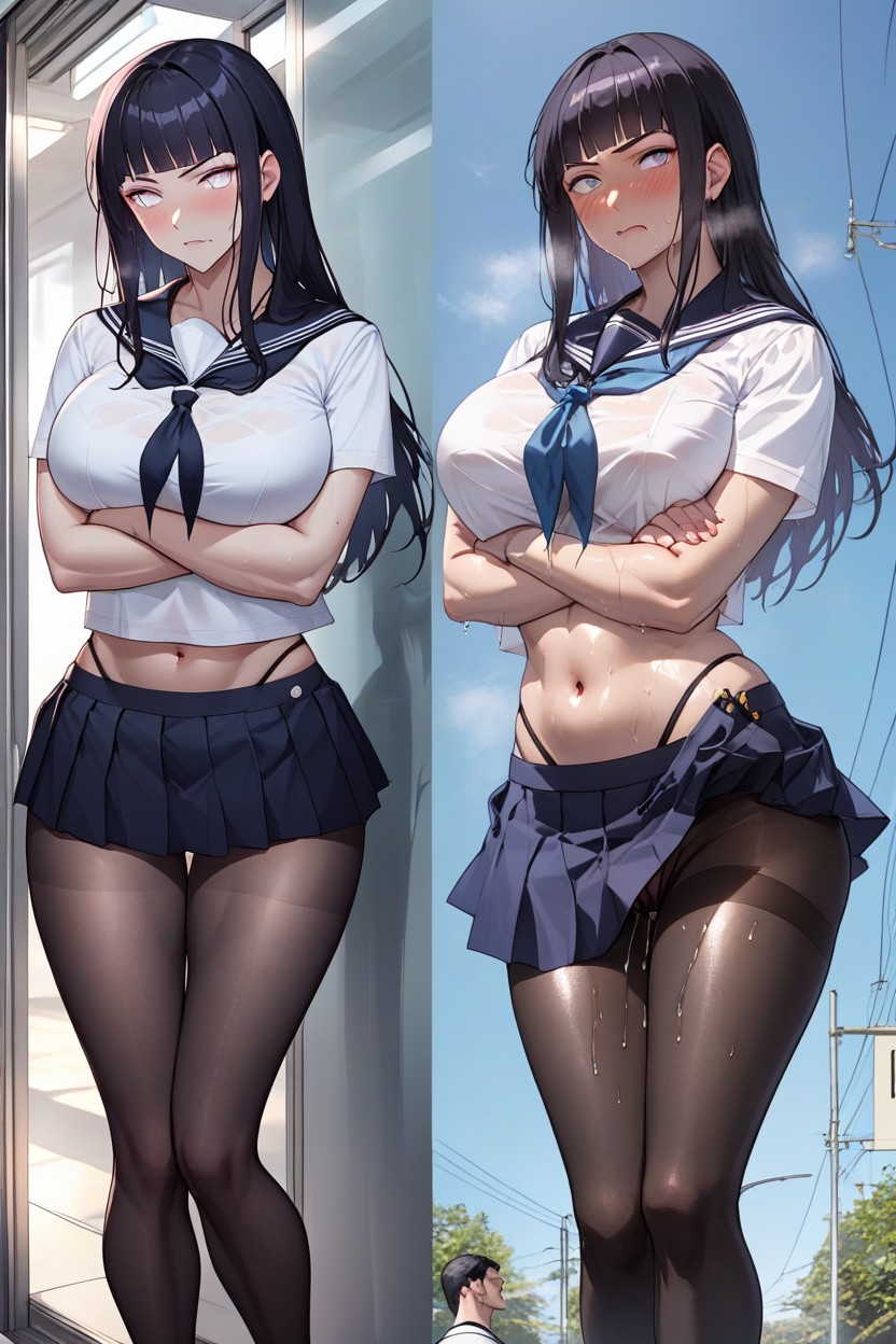 Wet, Perfect Legs, Standing Hentai AI Porn