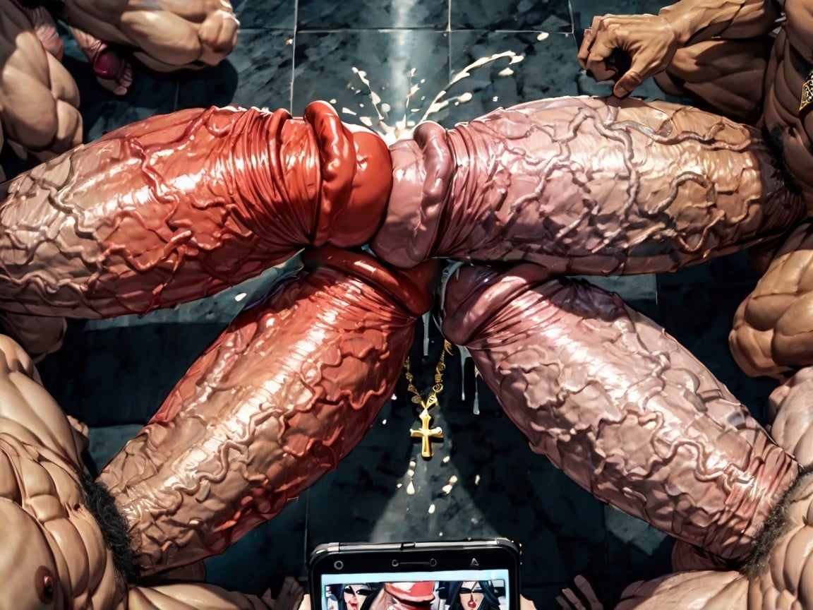 Man Men Only, Erect Penis, Huge Hyper Areola 게이 AI 포르노