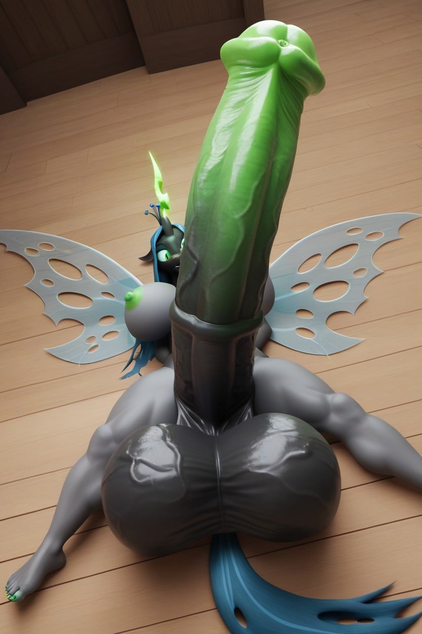 Futanari, Bouche Bée, Horsepenis Porno IA Furry