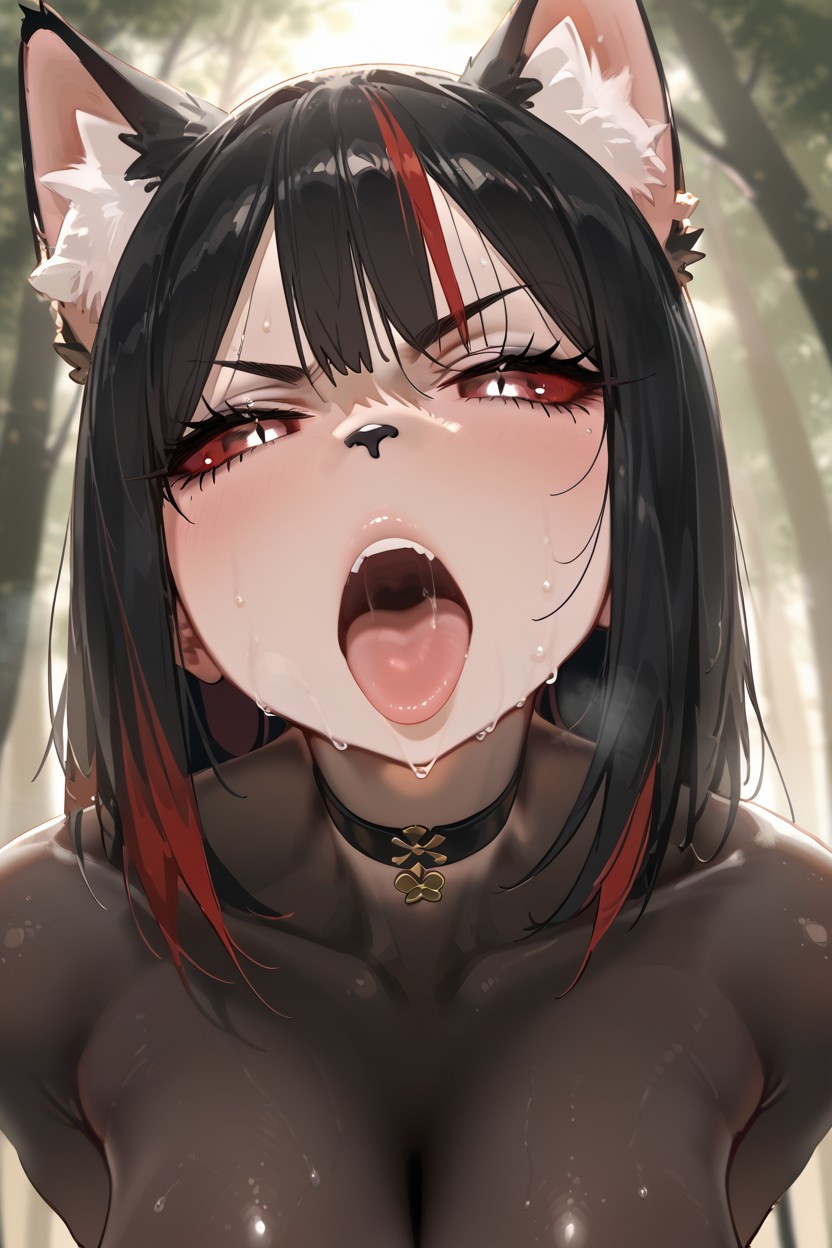 Oversized Boobs, Nude, Choker AI獸人黃片