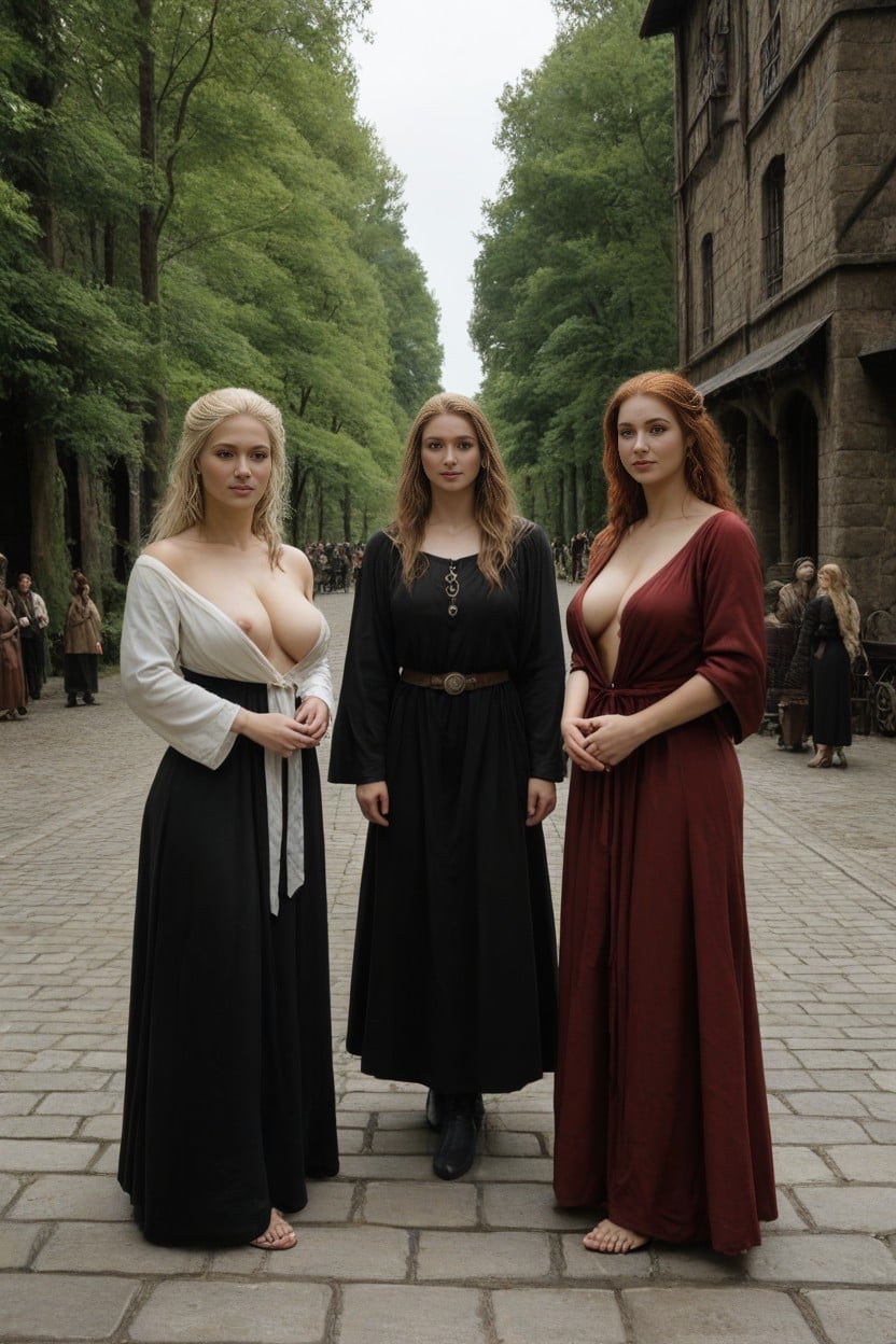 Moyen Âge, Blessées, Cosplay AI Porn