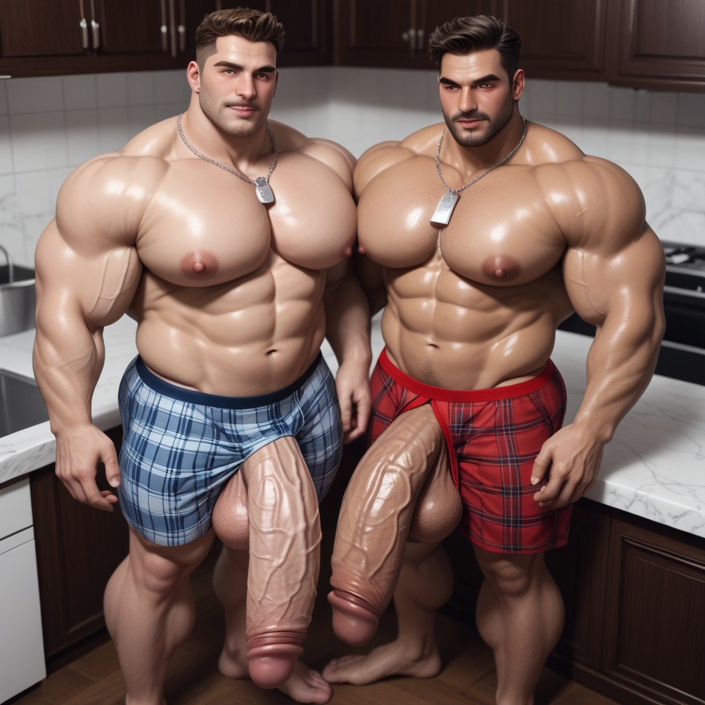 Big White Monster Cocks, Huge Cocks, Huge Gooner Cock AI Gay Porn