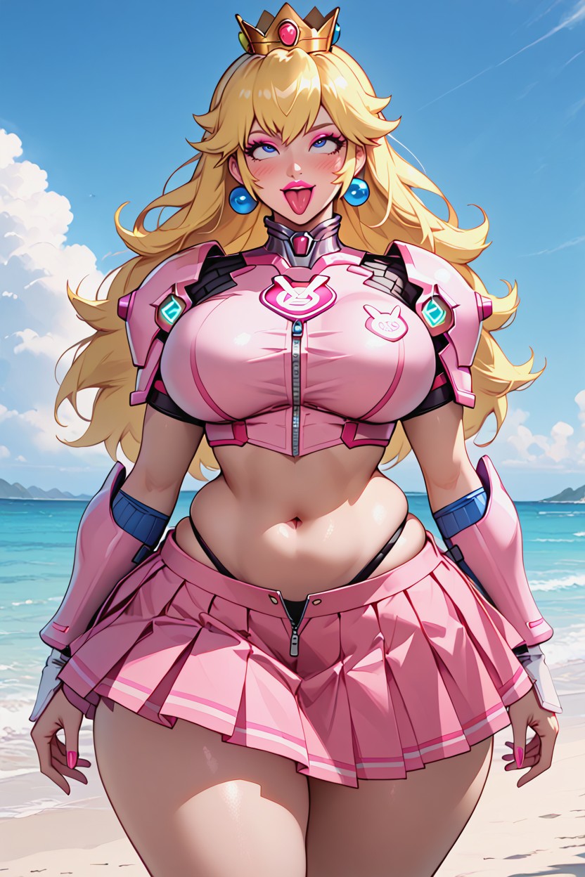 Bare Arms, Parts Of The Armor On The Hip, Wide Hips Hentai IA