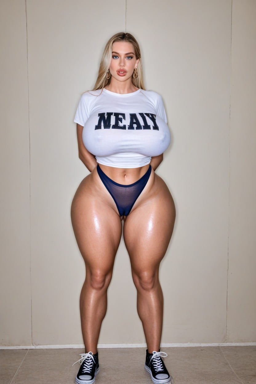 Looking At Viewer, Earrings, Perfect Breasts AI Porn