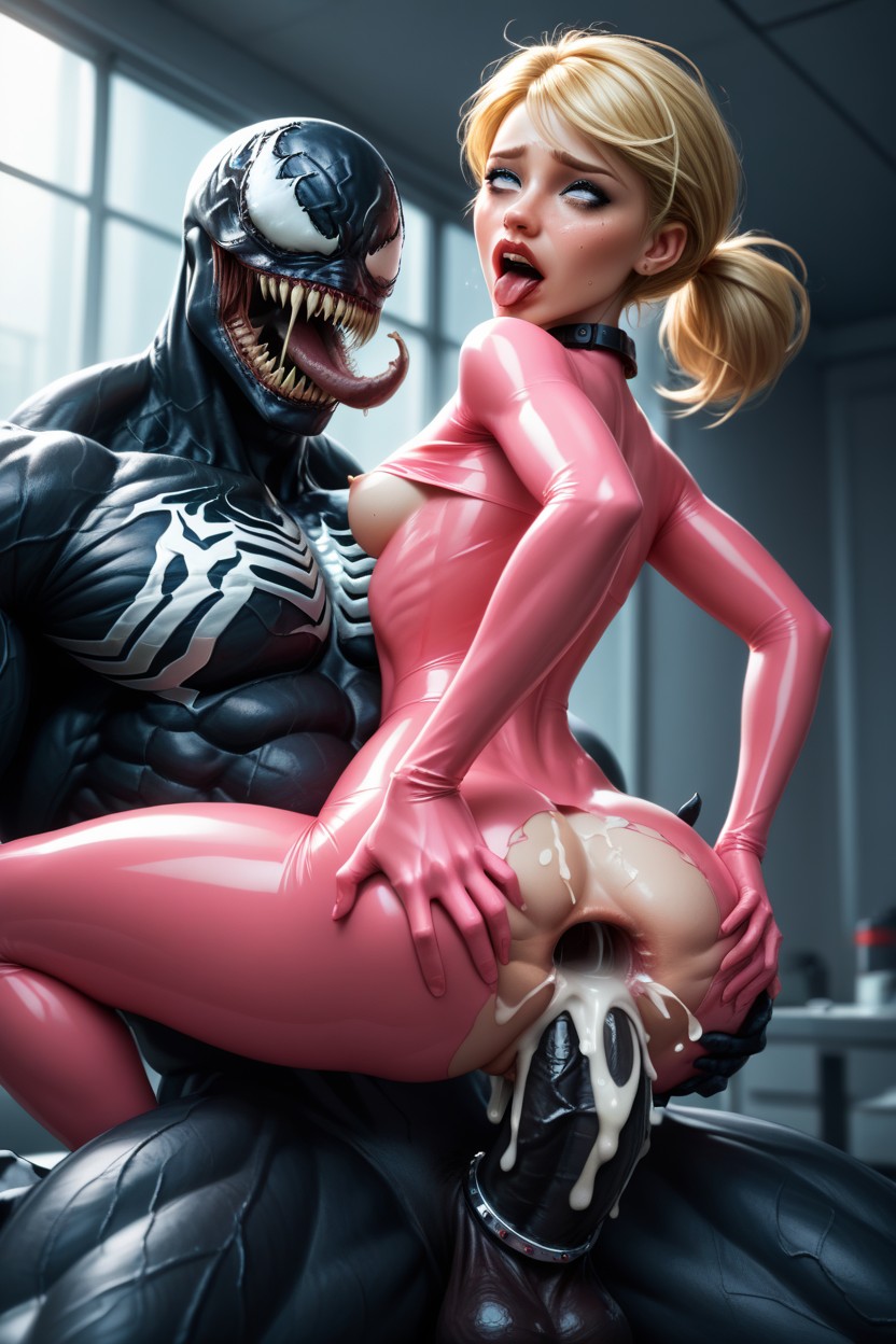 Gaping Pussy, Marinette Perched On A Massive Cock Shaft, Sunny AI Porn