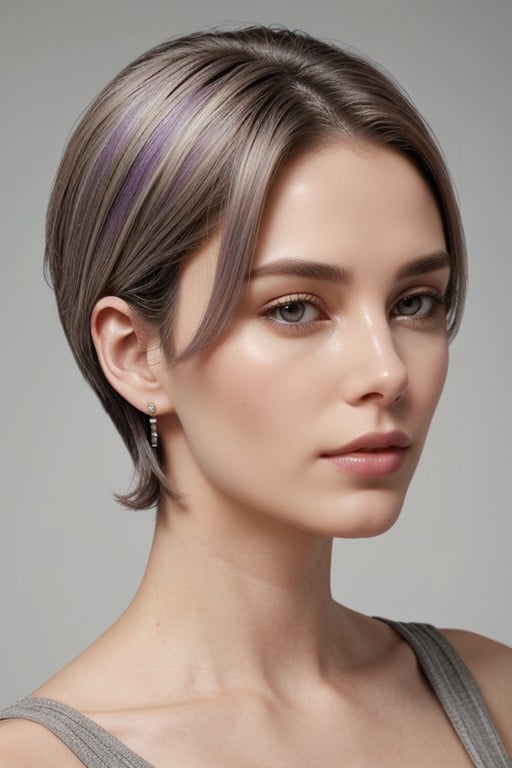 25+, Bust Shot Portrait Of A Woman, And Ears Geometric Directional Preserves Asymmetry Controlled Studio Depth AI Porn