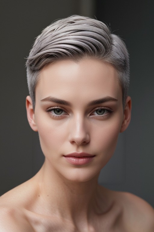 Pixie Cut, Close Up, 25+ AI Porn