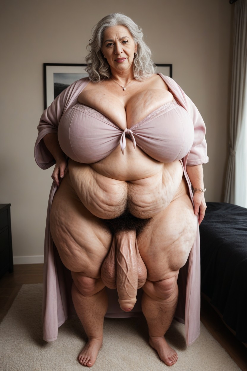 Hyper Hairy Arms, Body Barely In Frame, Pudgy Fat Body AI Porn