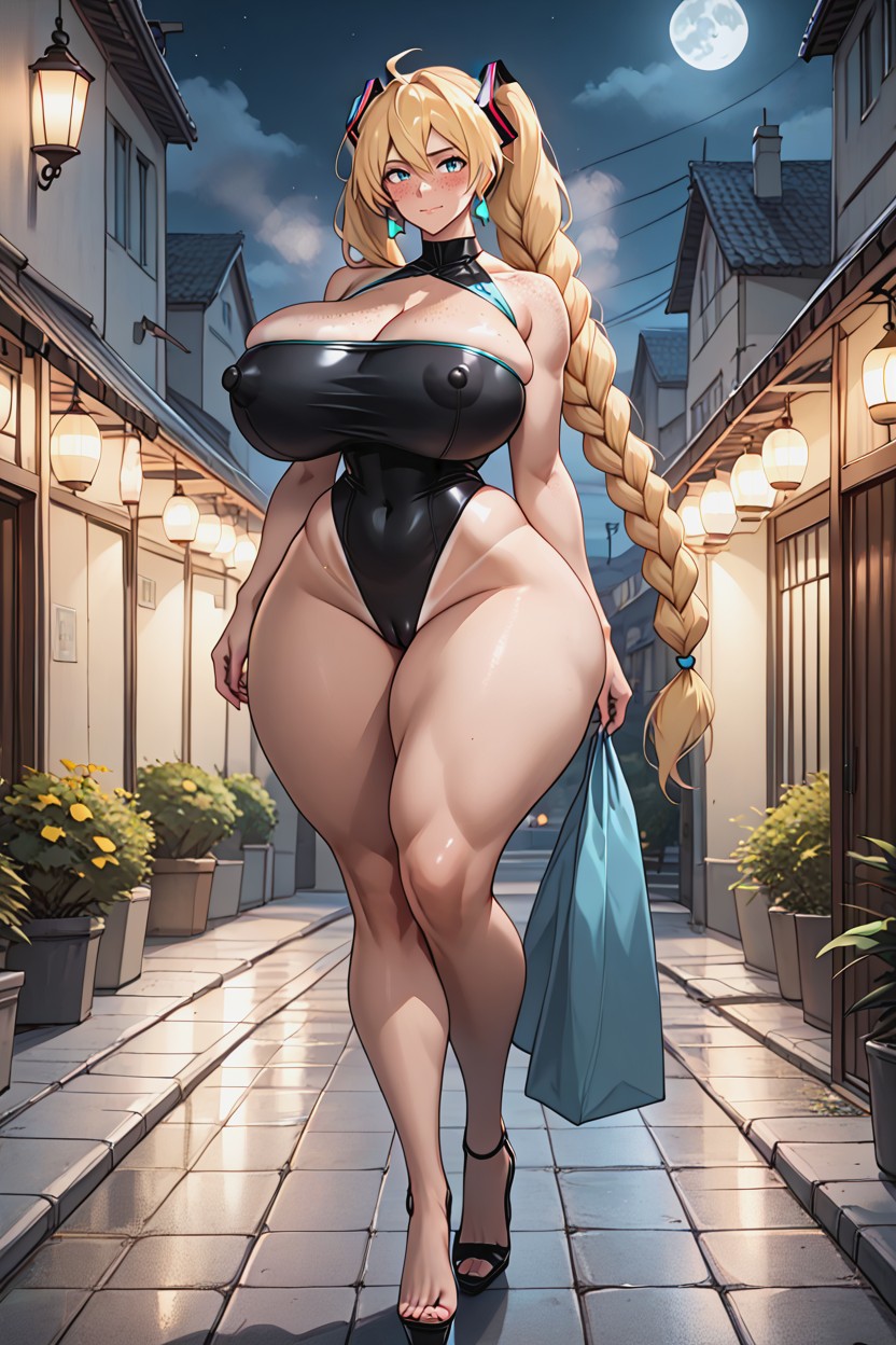 Tan Lines, Pear Shaped Body, Ultra Detailed AI Porn