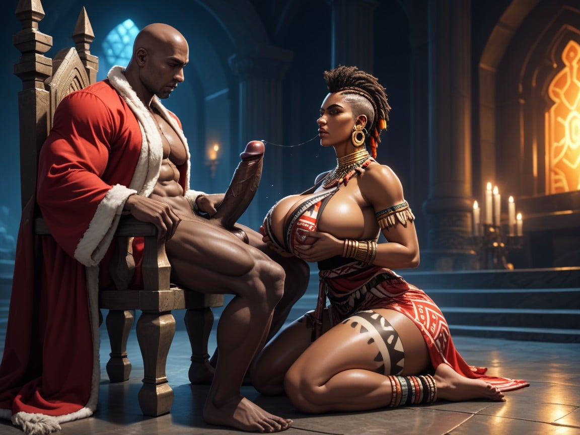 Bald, Full Body, Massive Breast AI Porn