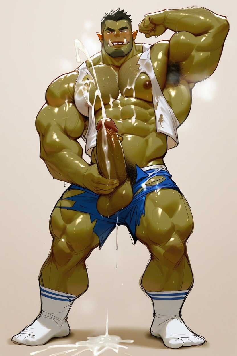 Full Body, Orc, Smelly Socks AI Gay Porn