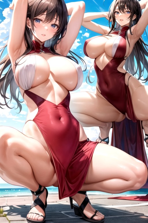 Ultra High Resolution, Crab Crotch, Glamourous Beauty Hentai AI Porn