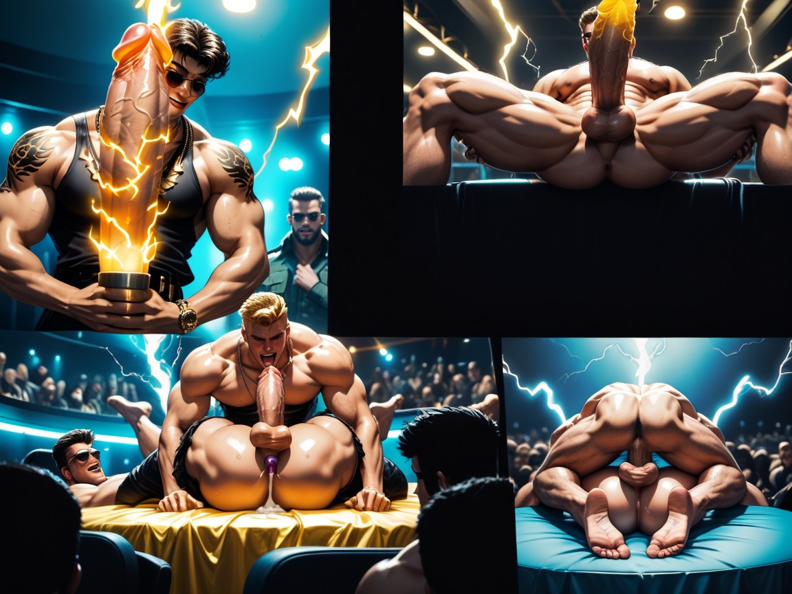Bottom, Electricity, Strip Club AI Gay Porn