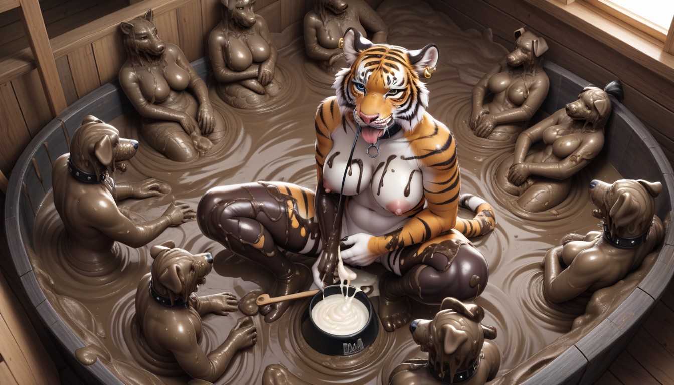 Mud All Over Body, 上视角, Mud AI兽人黄片