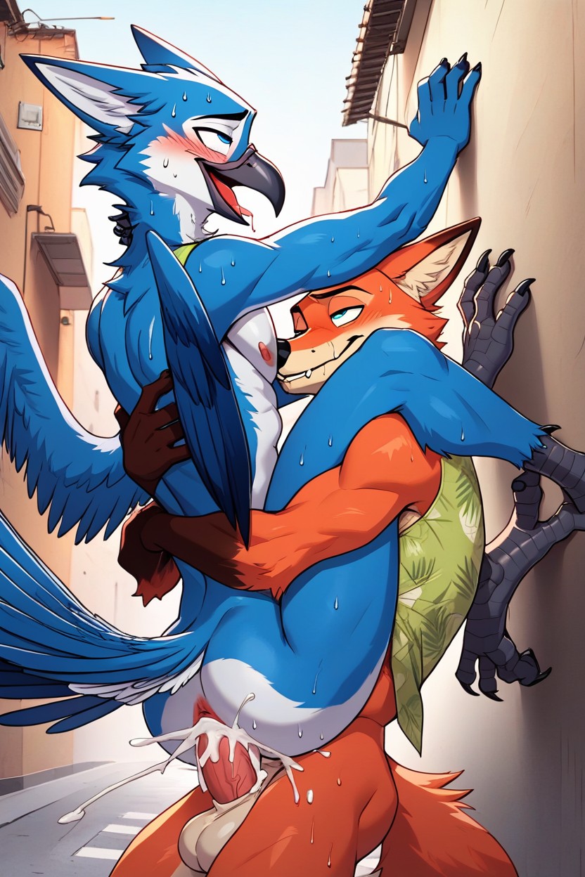 Gay, Eyes Rolling, 25+ Furry AI Porn