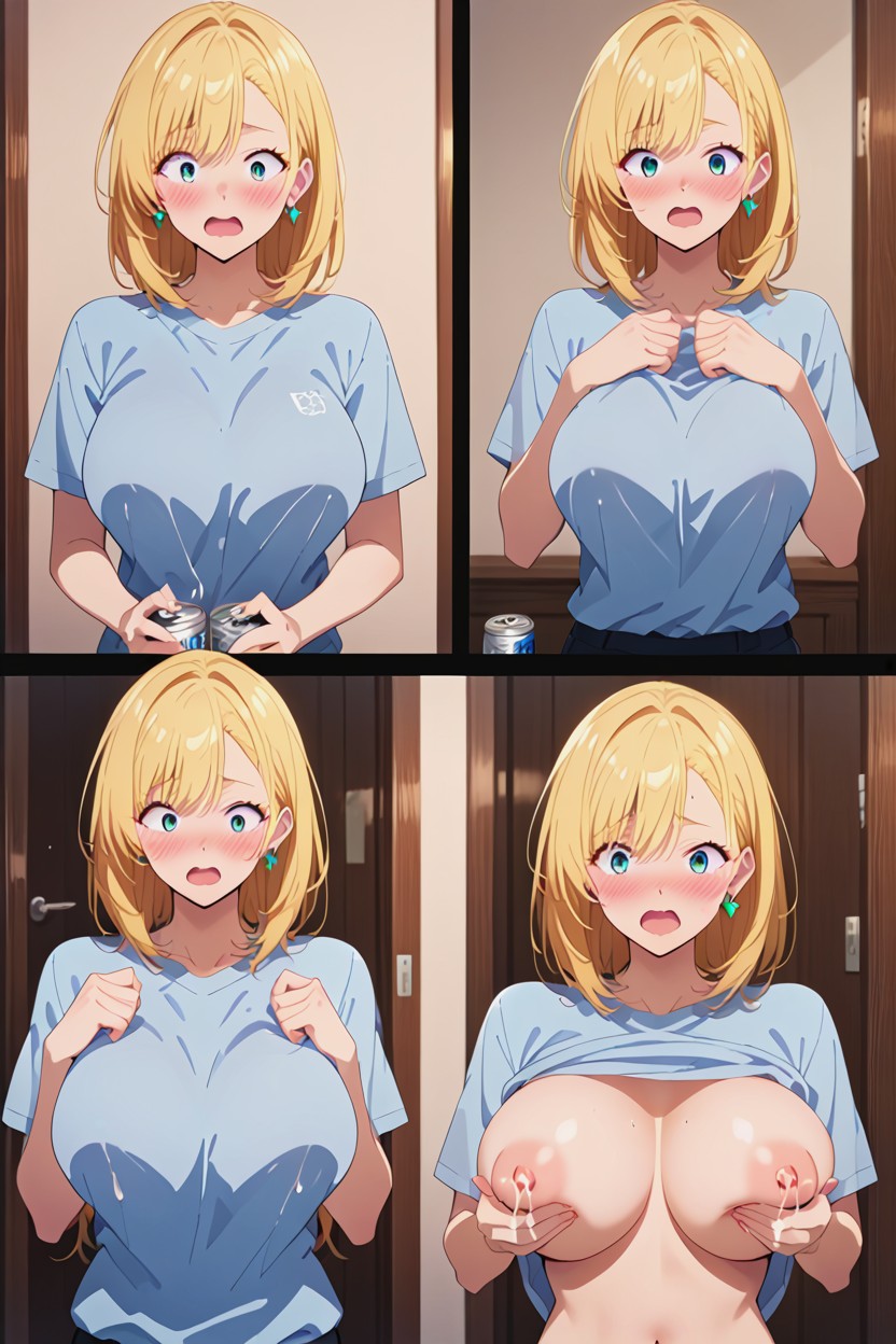 Multiple Images, Surprised, Orgasm Face AI Porn
