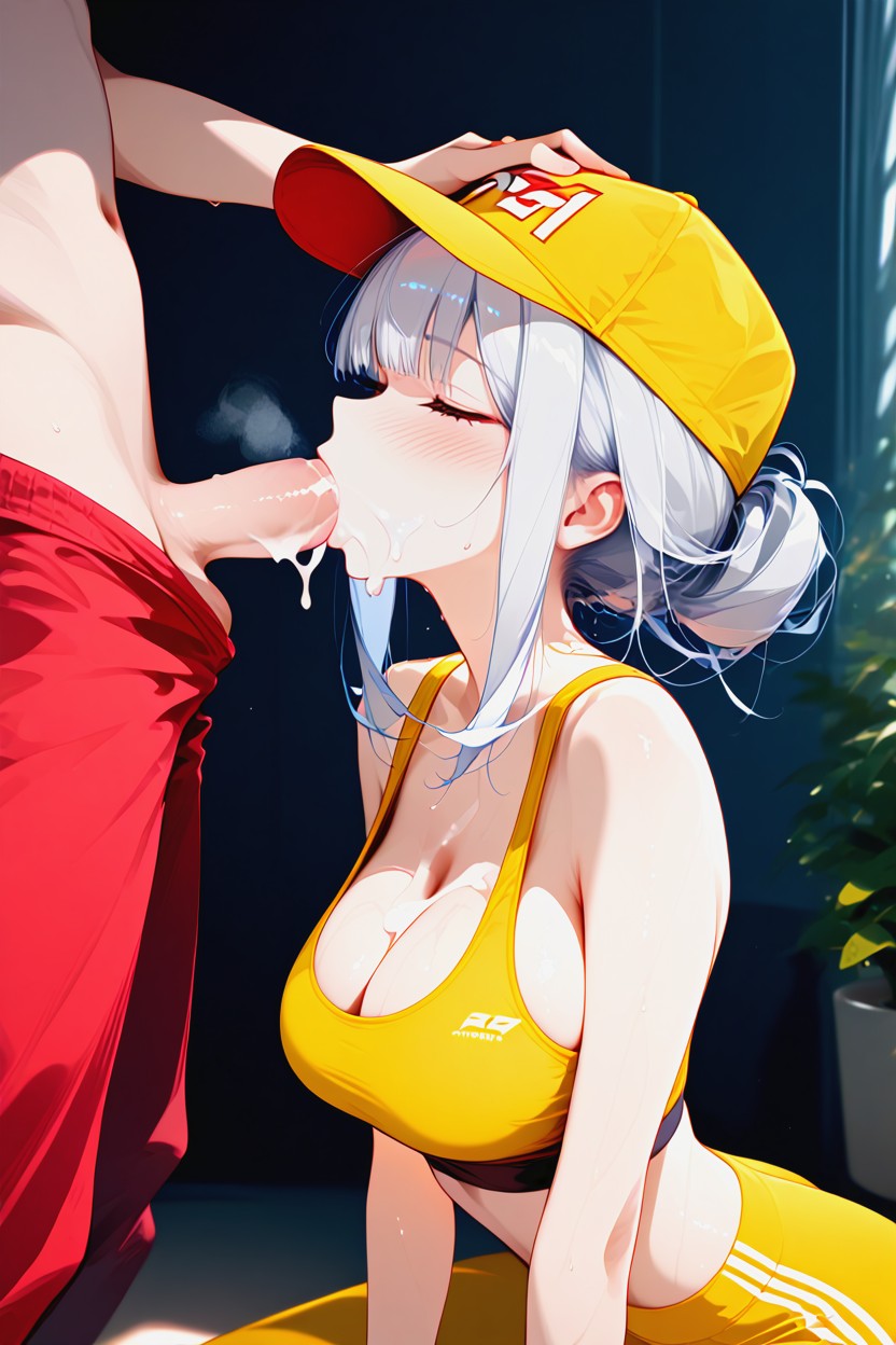 Sweaty Tits, Horny, Midriff Hentai AI Porn