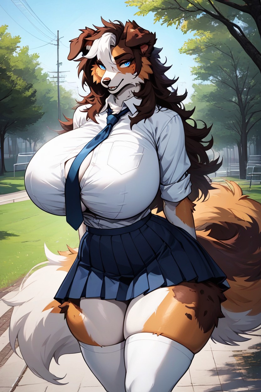 Floppy Ears, Blue Eyes, Bubble Butt ファーリーAIポルノ