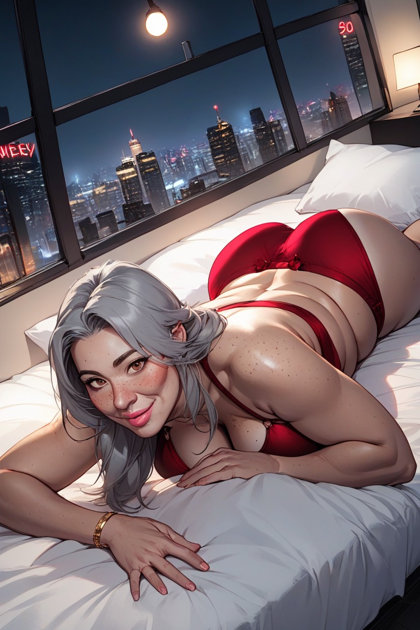 Eyes Detailed, Dark Environment, Happy AI Porn