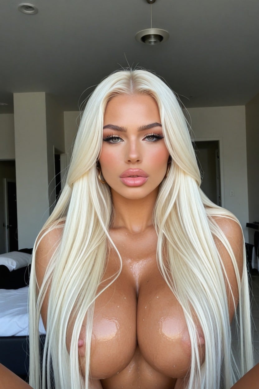 Excessively Long High Hairstyle, Full Body Shot, Absurdly Long Hair AI Porn