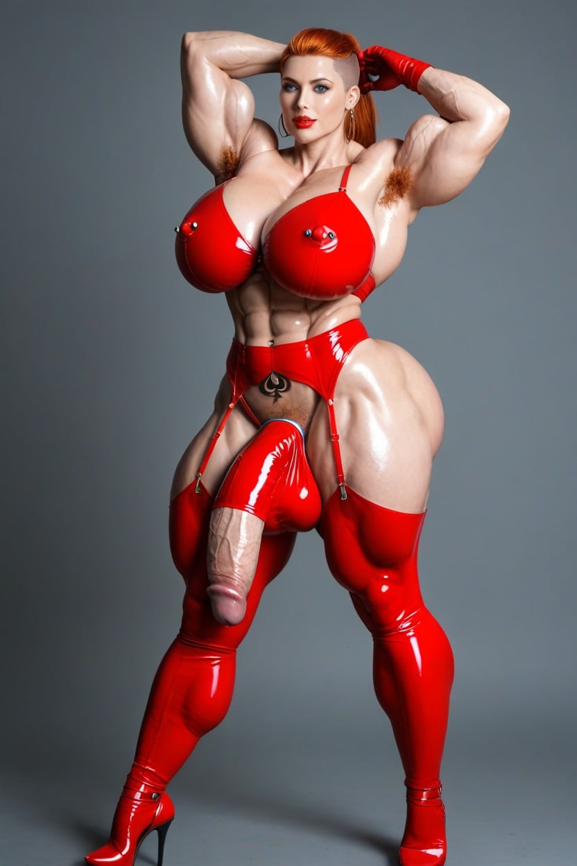 50+, Body Builder, Flaccid Penis Porno IA transsexuelle