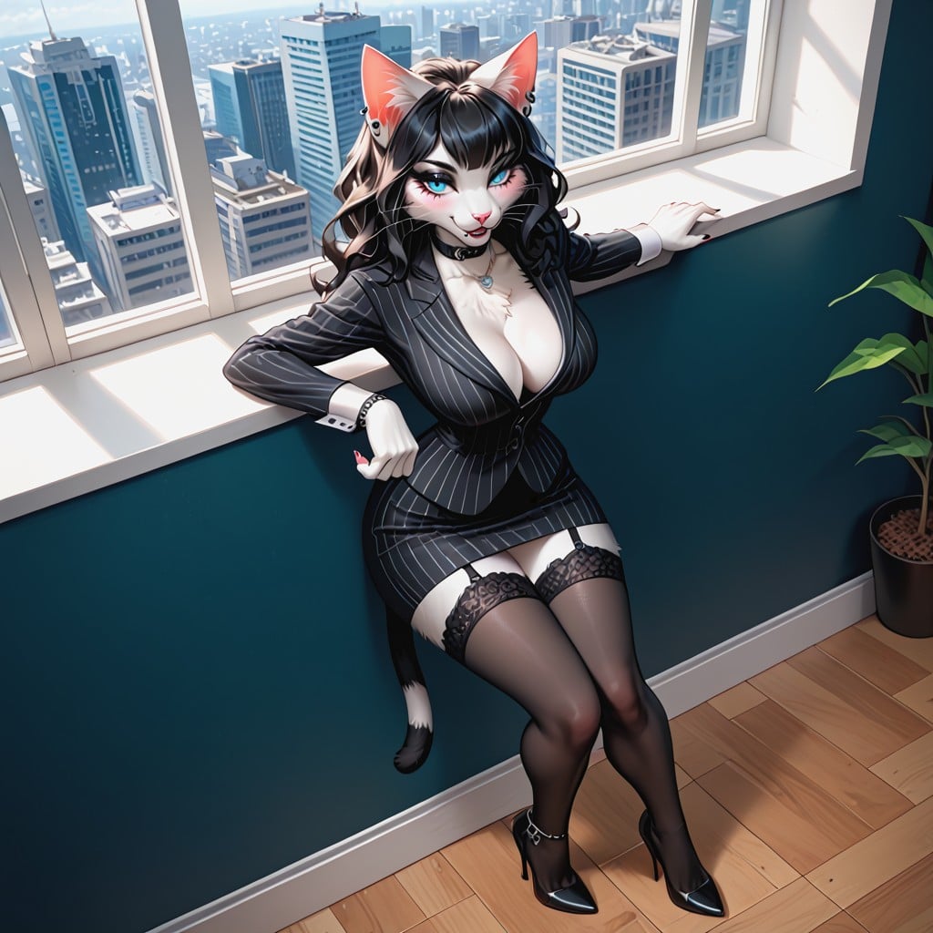 Heel, Medium Breasts, Extremely Beautiful Porno IA Furry