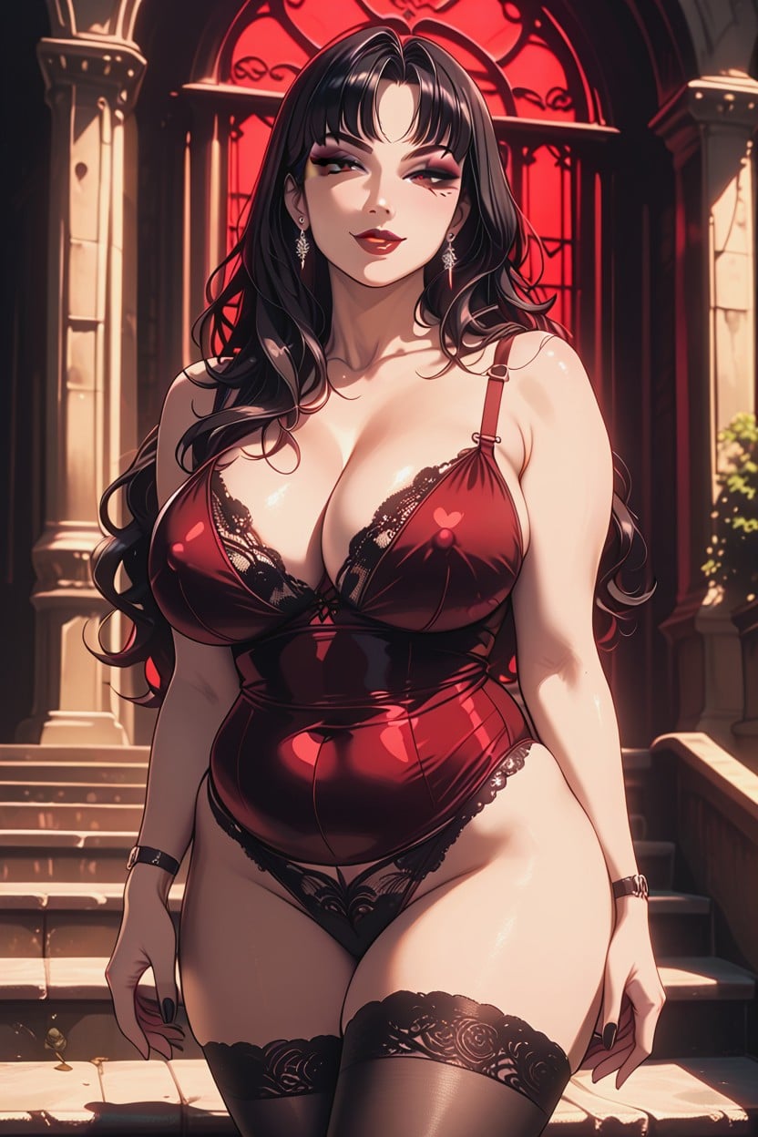 Standing, Cleavage, Long Length Hentai AI Porn