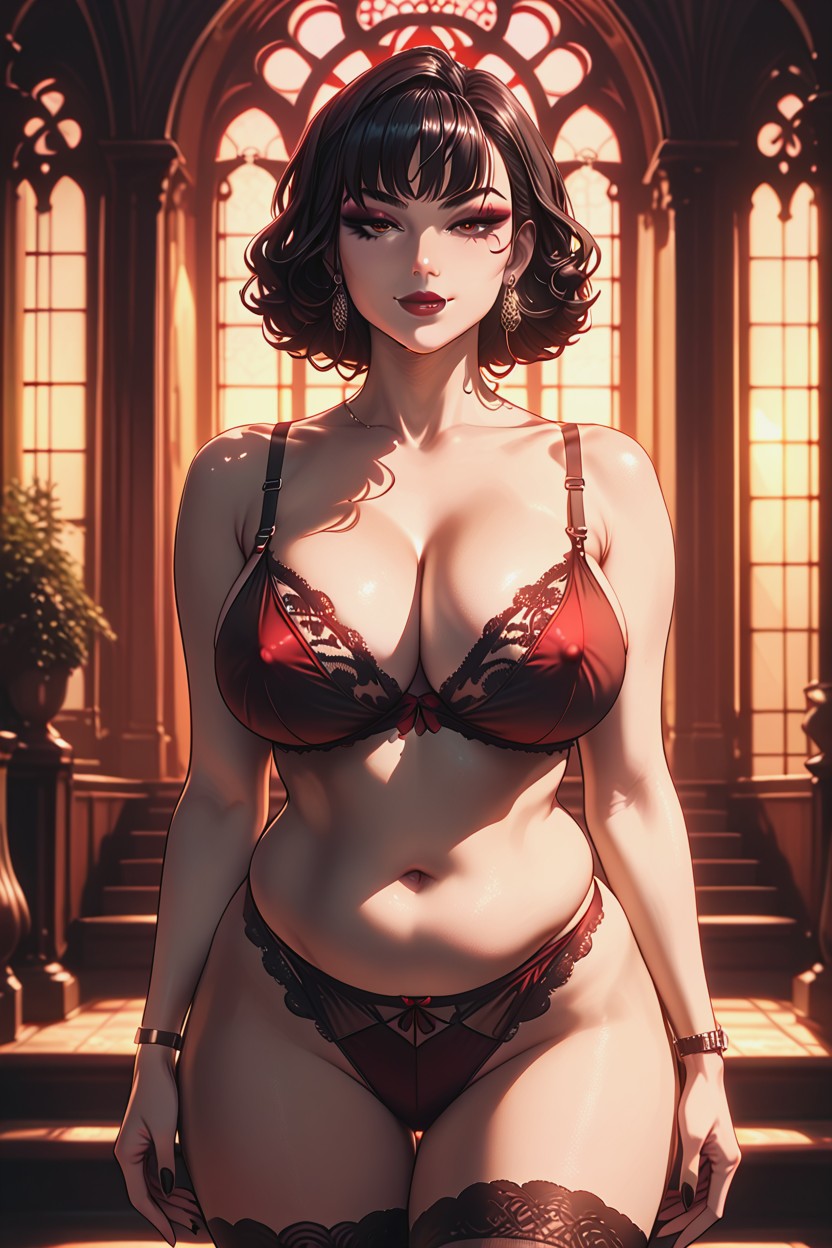 Close Up, Cleavage, Erect Nipples Hentai AI Porn