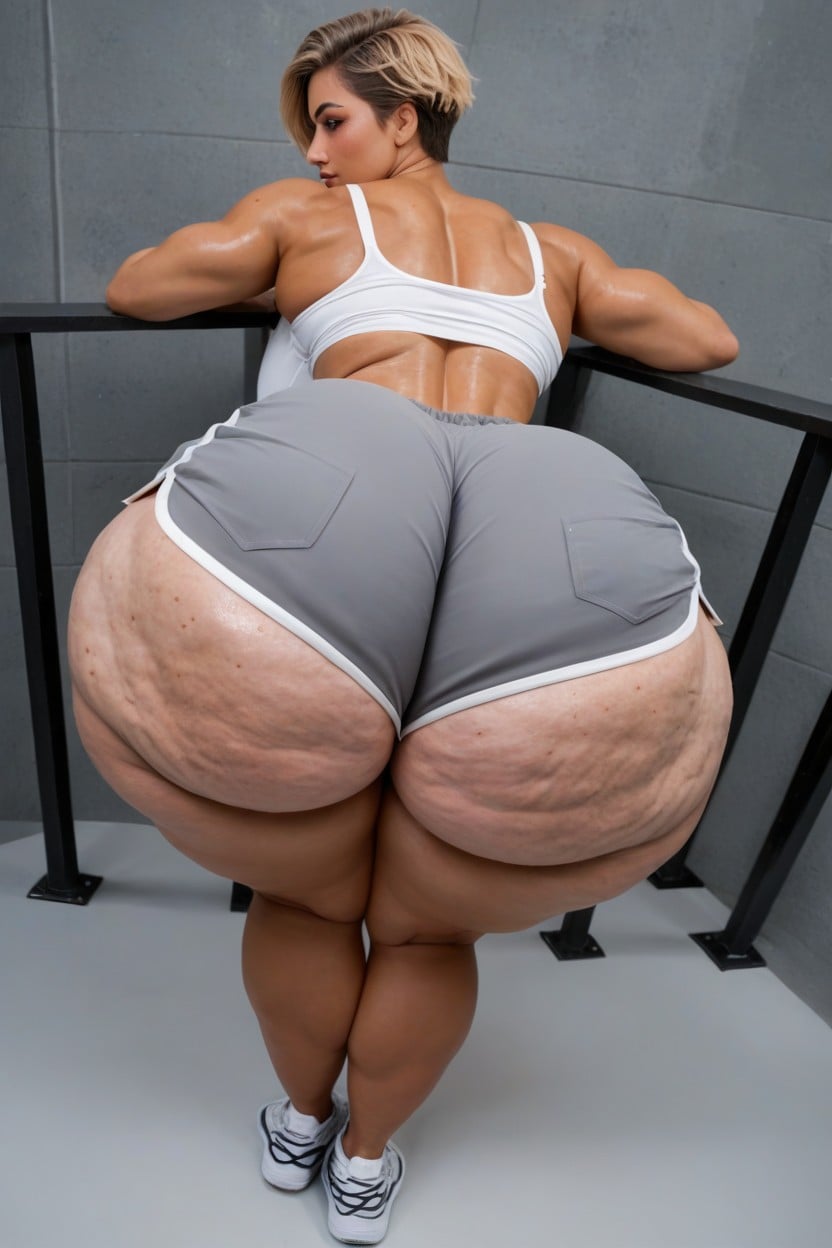 Hyper Thighs, Ambiguous Gender, Massive Ass AI Porn