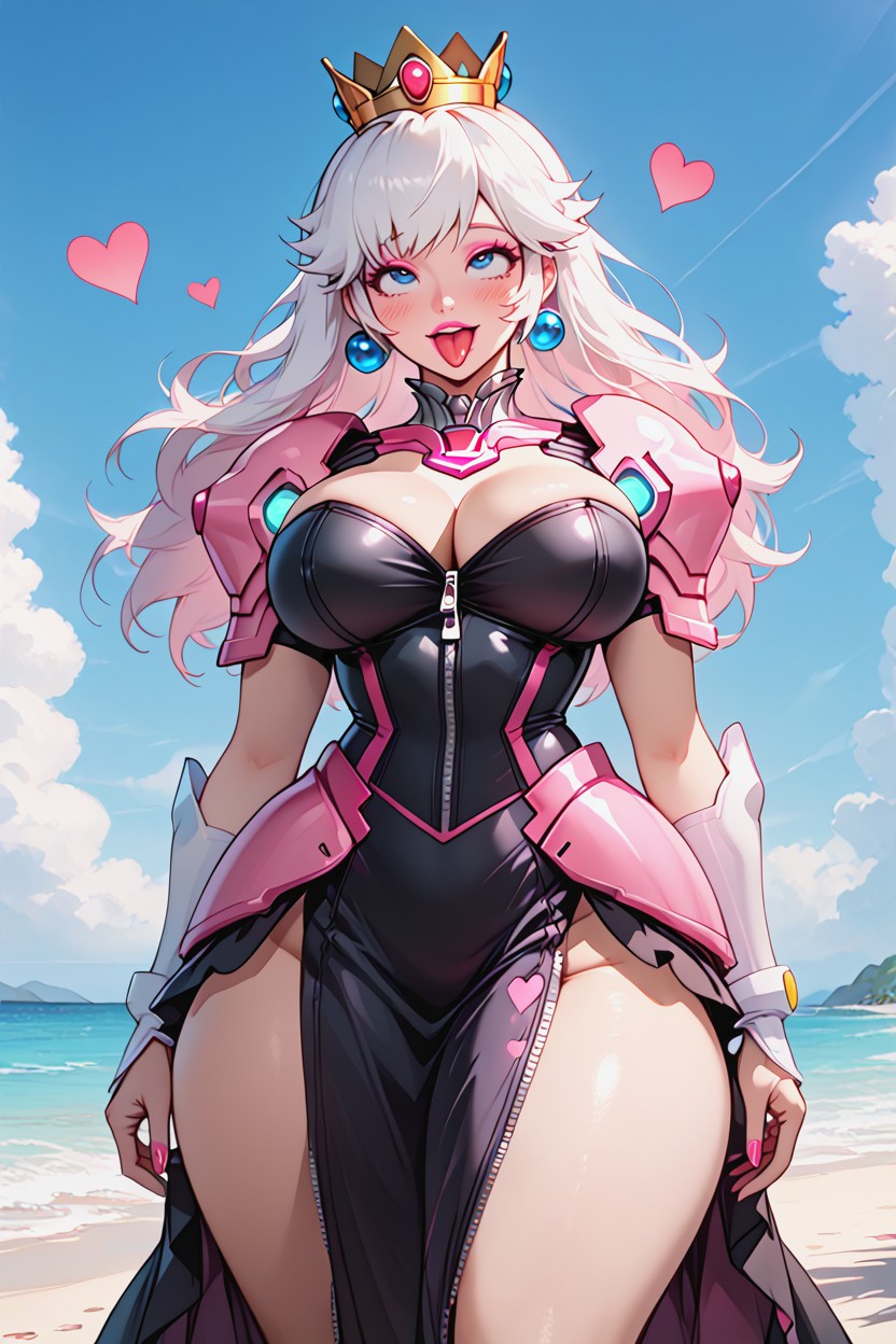 Extremely Large Ass, Pink Nails, Uncovered Body AI Porn
