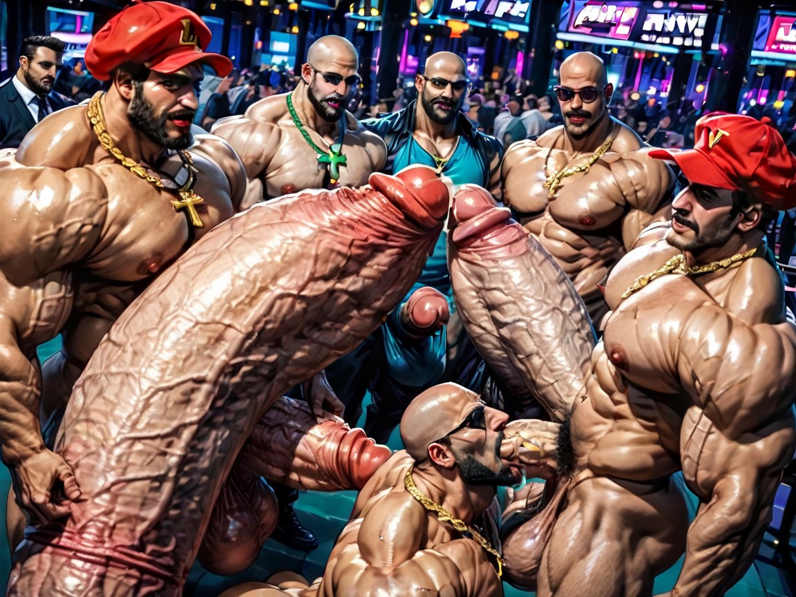 Oiled Skin, Man Men Only, Extreme Deep Throat AI Gay Porn