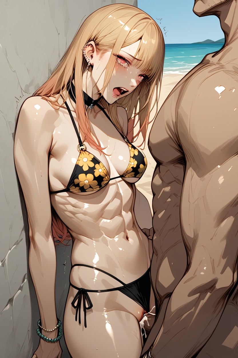 Smeared Make Up, 18+, Skinny Hentai AI Porn