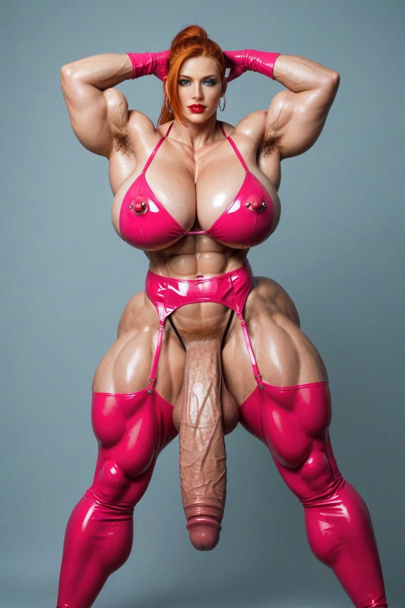 Bulging Veins, 50+, Abs Shemale AI Porn