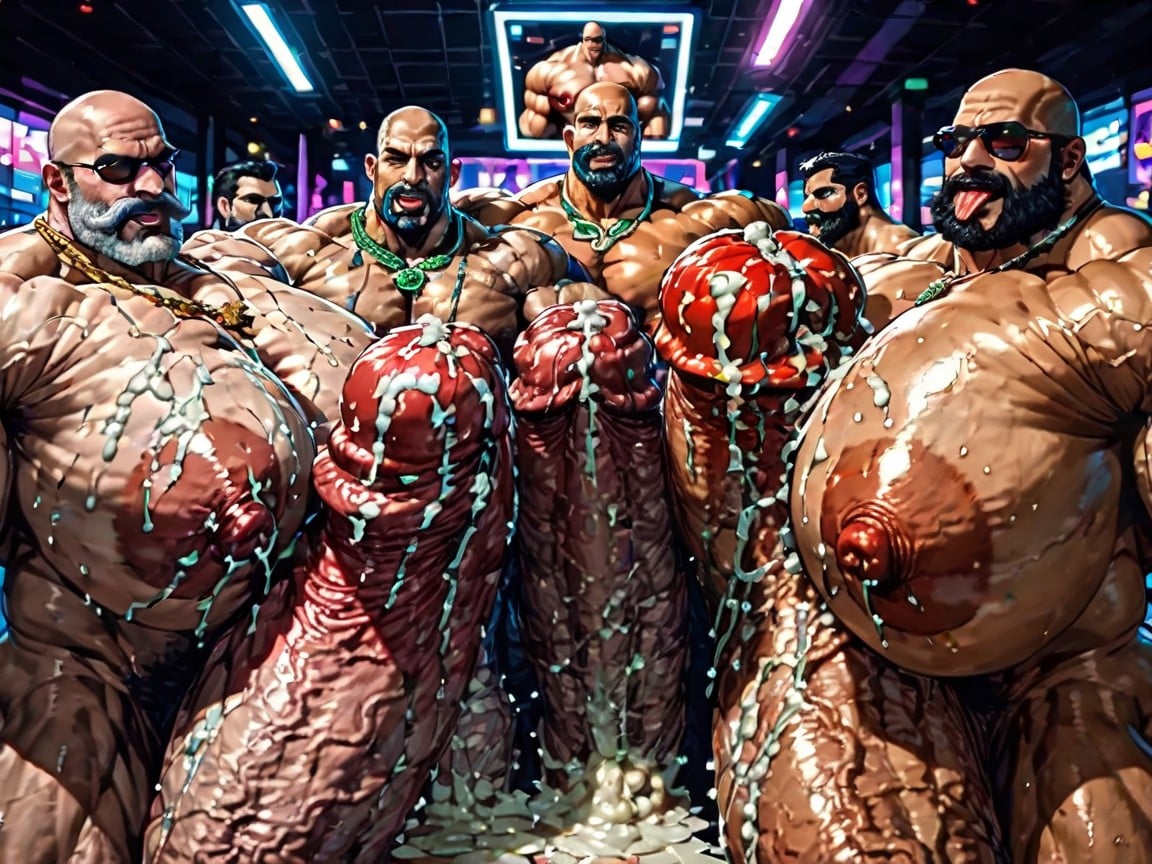 Hyper Bulky, Double Penetration In Mouth, Rough Hyper Huge Cocks Everywhere On Him Porno IA Gay