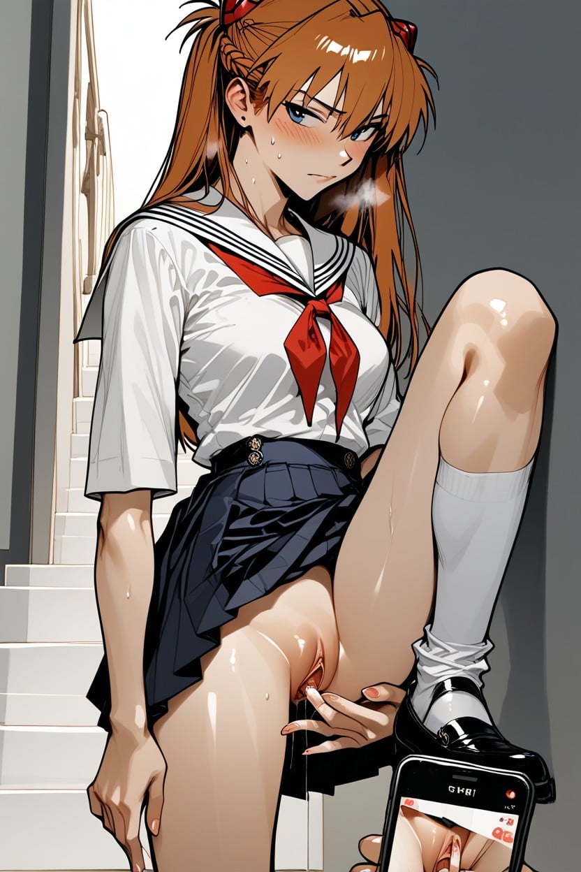 Perfect Anatomy, Embarrassed, Iphone Picture Layover Phone Hentai AI Porn