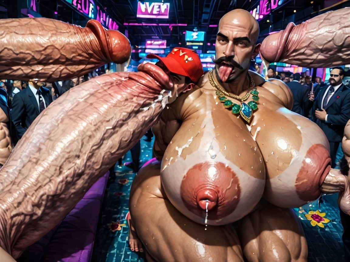 Naked, Both Boobs Getting Sucked Hard, Huge Cocks On Ass And In Ass AI Gay Porn
