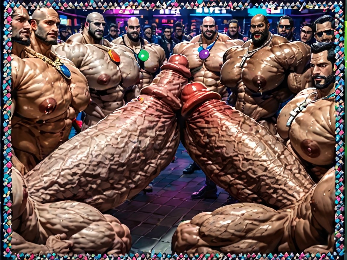 Cum Covering Face, 하이퍼 하체 무거운, Huge Hyper Cocks Pushing Up Hyper Boobs 게이 AI 포르노