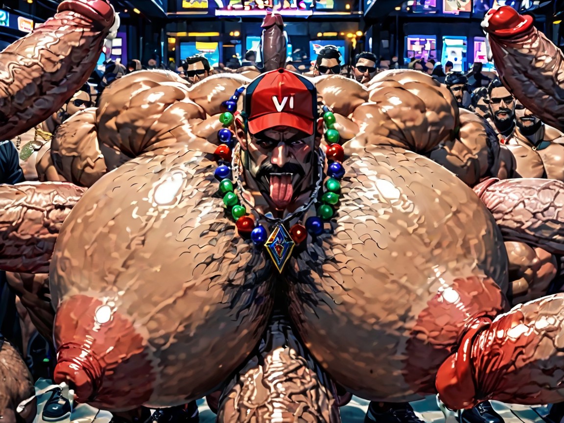 Massive Thick Bulky Hairy Muscles, Sweaty, Man Men Only KI Schwulenporno