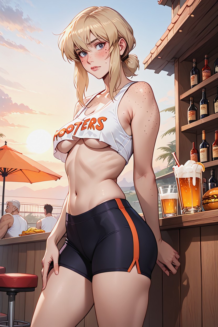 Embarrassed, Saggy Tits, Ashamed AI 야짤