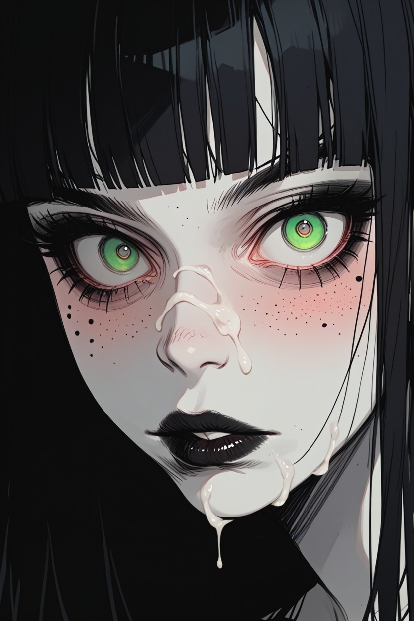 Large Face, Freckles, Nude Hentai AI Porn