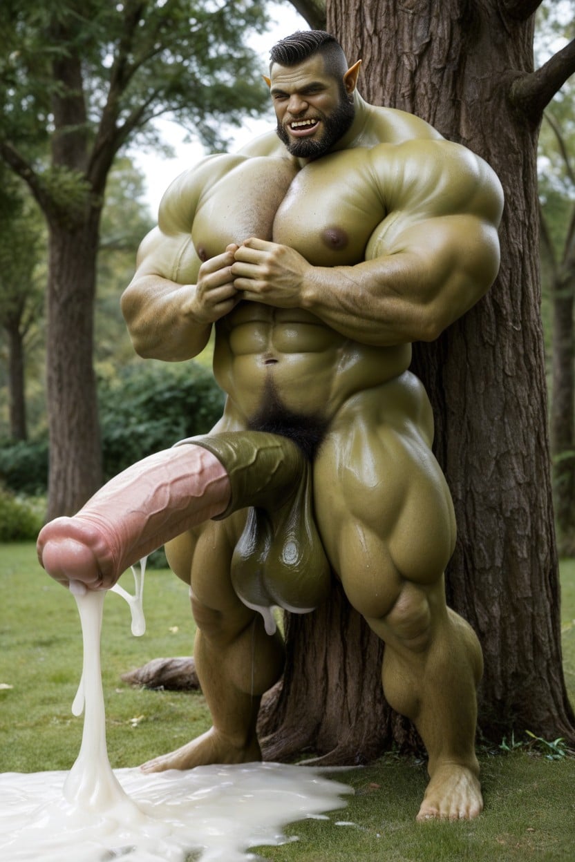 Diphalia, Orc Orgasm, Hyper Cock AI Gay Porn