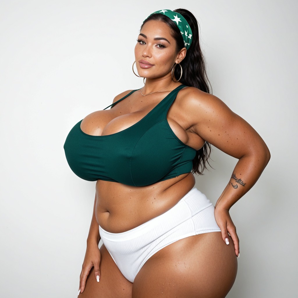 30+, Oversized Breasts, Oversized Black Baseball Jersey BBW AI Porn