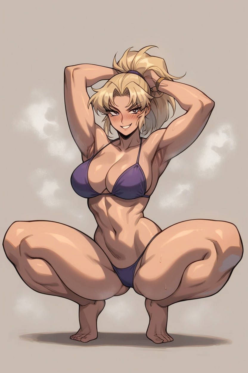Wearing Only Bikini, Arms Up, 25+ Hentai AI Porn